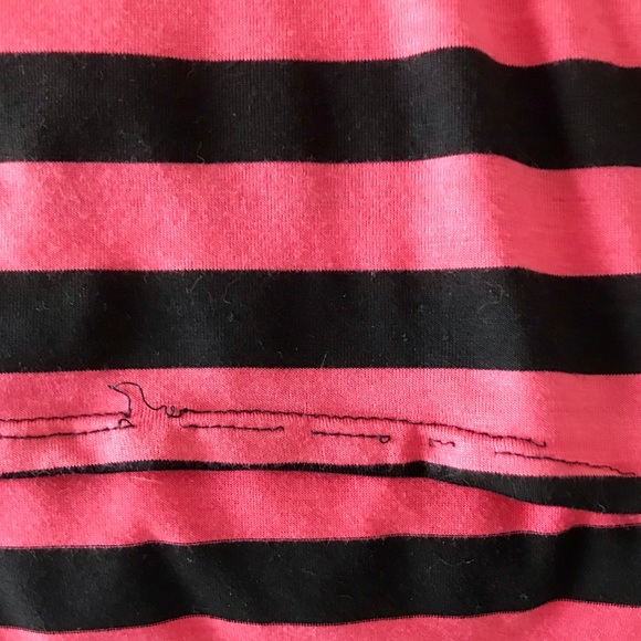Pink & Black Striped  Lularoe Irma - Picture 2 of 4